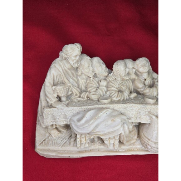 The Last Supper Jesus & Apostles 3D Wall Plaque Mexico HandMade Catholic 14'' - Picture 4 of 16